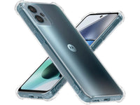 Hoch transparenter TPU Gummi Schutz Handy Hülle Clear Case klar mit verstärkten Schutzecken Bumper für das Motorola Moto G23 Display und Gehäuse in transparent von Screenguard