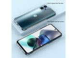 Hoch transparenter TPU Gummi Schutz Handy Hülle Clear Case klar mit verstärkten Schutzecken Bumper für das Motorola Moto G23 Display und Gehäuse in transparent von Screenguard