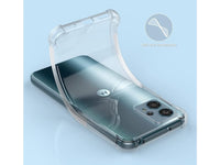 Hoch transparenter TPU Gummi Schutz Handy Hülle Clear Case klar mit verstärkten Schutzecken Bumper für das Motorola Moto G23 Display und Gehäuse in transparent von Screenguard