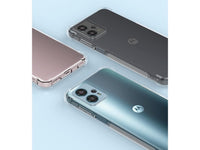 Hoch transparenter TPU Gummi Schutz Handy Hülle Clear Case klar mit verstärkten Schutzecken Bumper für das Motorola Moto G23 Display und Gehäuse in transparent von Screenguard