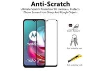 100% Fullscreen Curved Screen Protector Handy Display Schutz Glas für komplette Abdeckung des Motorola Moto G30 Display in schwarz von Screenguard