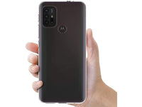 Gummi Hülle für Motorola Moto G30 aus flexiblem Soft TPU, kristallklar und transparent von Screenguard