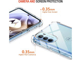 Hoch transparenter TPU Gummi Schutz Handy Hülle Clear Case klar mit verstärkten Schutzecken Bumper für das Motorola Moto G31 Display und Gehäuse in transparent von Screenguard