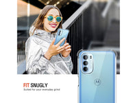 Hoch transparenter TPU Gummi Schutz Handy Hülle Clear Case klar mit verstärkten Schutzecken Bumper für das Motorola Moto G31 Display und Gehäuse in transparent von Screenguard