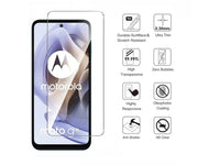 Case Friendly Screen Protector Handy Display Schutz Panzerglas Folie aus echtem 9H 2.5D Glas für Abdeckung des Motorola Moto G31 Displays in transparent von Screenguard