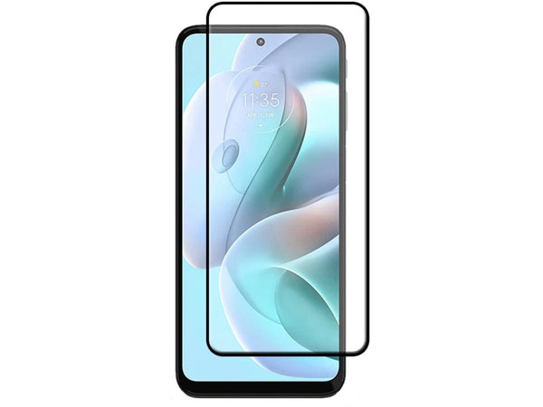 100% Fullscreen Curved Screen Protector Handy Display Schutz Glas für komplette Abdeckung des Motorola Moto G41 Display in schwarz von Screenguard