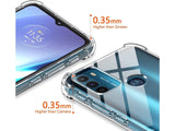 Hoch transparenter TPU Gummi Schutz Handy Hülle Clear Case klar mit verstärkten Schutzecken Bumper für das Motorola Moto G50 Display und Gehäuse in transparent von Screenguard