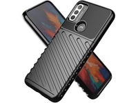 Moderne Design Hülle Cover für das Motorola Moto G50 mit Stripes zum Schutz von Kratzern, Dellen, Display aus TPU Gummi in schwarz von Screenguard