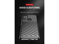 Moderne Design Hülle Cover für das Motorola Moto G50 mit Stripes zum Schutz von Kratzern, Dellen, Display aus TPU Gummi in schwarz von Screenguard