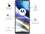 Case Friendly Screen Protector Handy Display Schutz Panzerglas Folie aus echtem 9H 2.5D Glas für Abdeckung des Motorola Moto G51 5G Displays in transparent von Screenguard