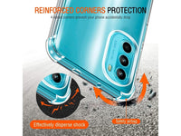 Hoch transparenter TPU Gummi Schutz Handy Hülle Clear Case klar mit verstärkten Schutzecken Bumper für das Motorola Moto G52 Display und Gehäuse in transparent von Screenguard