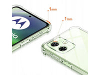 Hoch transparenter TPU Gummi Schutz Handy Hülle Clear Case klar mit verstärkten Schutzecken Bumper für das Motorola Moto G54 5G Display und Gehäuse in transparent von Screenguard