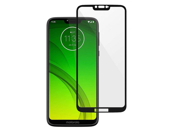 100% Fullscreen Curved Screen Protector Handy Display Schutz Glas für komplette Abdeckung des Motorola Moto G7 Power Display in schwarz von Screenguard