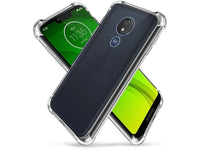 Hoch transparenter TPU Gummi Schutz Handy Hülle Clear Case klar mit verstärkten Schutzecken Bumper für das Motorola Moto G7 Power Display und Gehäuse in transparent von Screenguard