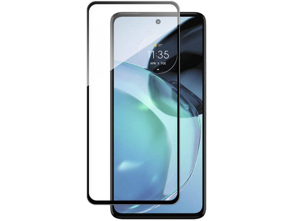 100% Fullscreen Curved Screen Protector Handy Display Schutz Glas für komplette Abdeckung des Motorola Moto G72 Display in schwarz von Screenguard