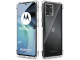 Hoch transparenter TPU Gummi Schutz Handy Hülle Clear Case klar mit verstärkten Schutzecken Bumper für das Motorola Moto G72 Display und Gehäuse in transparent von Screenguard