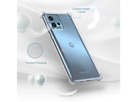 Hoch transparenter TPU Gummi Schutz Handy Hülle Clear Case klar mit verstärkten Schutzecken Bumper für das Motorola Moto G72 Display und Gehäuse in transparent von Screenguard