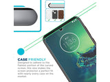 Case Friendly Screen Protector Handy Display Schutz Panzerglas Folie aus echtem 9H 2.5D Glas für Abdeckung des Motorola Moto G8 Plus Displays in transparent von Screenguard