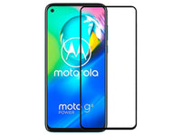100% Fullscreen Curved Screen Protector Handy Display Schutz Glas für komplette Abdeckung des Motorola Moto G8 Power Display in schwarz von Screenguard