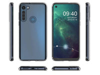 Gummi Hülle für Motorola Moto G8 Power aus flexiblem Soft TPU, kristallklar und transparent von Screenguard