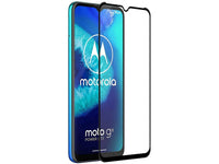 100% Fullscreen Curved Screen Protector Handy Display Schutz Glas für komplette Abdeckung des Motorola Moto G8 Power Lite Display in schwarz von Screenguard