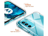 Hoch transparenter TPU Gummi Schutz Handy Hülle Clear Case klar mit verstärkten Schutzecken Bumper für das Motorola Moto G82 5G Display und Gehäuse in transparent von Screenguard