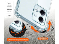 Hoch transparenter TPU Gummi Schutz Handy Hülle Clear Case klar mit verstärkten Schutzecken Bumper für das Motorola Moto G84 5G Display und Gehäuse in transparent von Screenguard