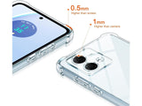 Hoch transparenter TPU Gummi Schutz Handy Hülle Clear Case klar mit verstärkten Schutzecken Bumper für das Motorola Moto G84 5G Display und Gehäuse in transparent von Screenguard