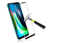 100% Fullscreen Curved Screen Protector Handy Display Schutz Glas für komplette Abdeckung des Motorola Moto G9 Play Display in schwarz von Screenguard