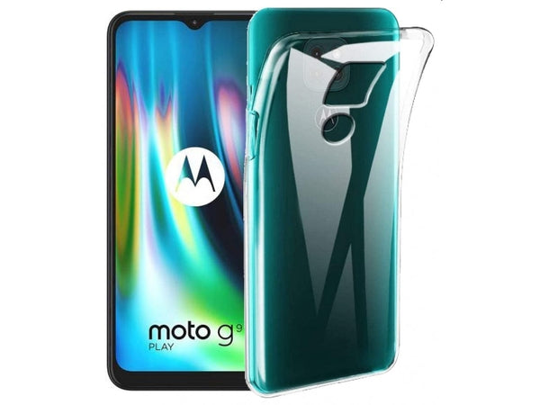 Gummi Hülle für Motorola Moto G9 Play aus flexiblem Soft TPU, kristallklar und transparent von Screenguard