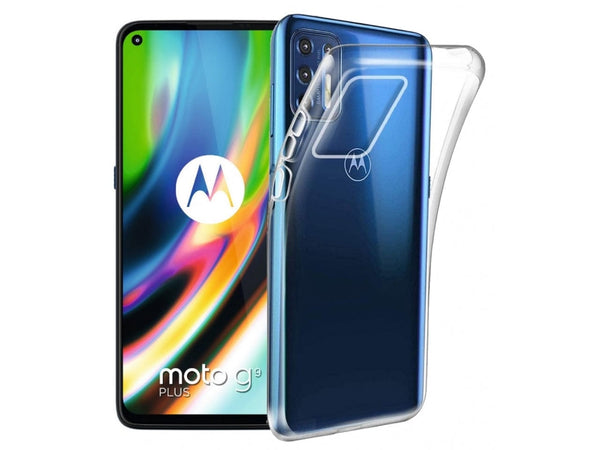 Gummi Hülle für Motorola Moto G9 Plus aus flexiblem Soft TPU, kristallklar und transparent von Screenguard