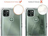 Hoch transparenter TPU Gummi Schutz Handy Hülle Clear Case klar mit verstärkten Schutzecken Bumper für das Motorola Moto G9 Power Display und Gehäuse in transparent von Screenguard