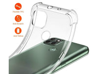 Hoch transparenter TPU Gummi Schutz Handy Hülle Clear Case klar mit verstärkten Schutzecken Bumper für das Motorola Moto G9 Power Display und Gehäuse in transparent von Screenguard