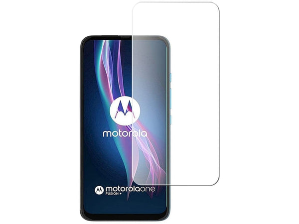 Case Friendly Screen Protector Handy Display Schutz Panzerglas Folie aus echtem 9H 2.5D Glas für Abdeckung des Motorola One Fusion+ Displays in transparent von Screenguard