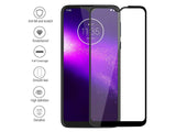 100% Fullscreen Curved Screen Protector Handy Display Schutz Glas für komplette Abdeckung des Motorola One Macro Display in schwarz von Screenguard