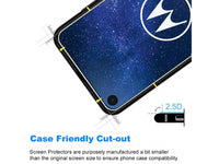 Case Friendly Screen Protector Handy Display Schutz Panzerglas Folie aus echtem 9H 2.5D Glas für Abdeckung des Motorola One Vision Displays in transparent von Screenguard