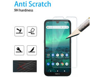 Case Friendly Screen Protector Handy Display Schutz Panzerglas Folie aus echtem 9H 2.5D Glas für Abdeckung des Nokia 1.3 Displays in transparent von Screenguard