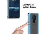 Hoch transparenter TPU Gummi Schutz Handy Hülle Clear Case klar mit verstärkten Schutzecken Bumper für das Nokia 1.4 Display und Gehäuse in transparent von Screenguard