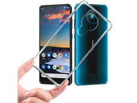 Hoch transparenter TPU Gummi Schutz Handy Hülle Clear Case klar mit verstärkten Schutzecken Bumper für das Nokia 1.4 Display und Gehäuse in transparent von Screenguard