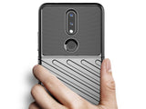 Moderne Design Hülle Cover für das Nokia 2.4 mit Stripes zum Schutz von Kratzern, Dellen, Display aus TPU Gummi in schwarz von Screenguard