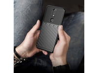 Moderne Design Hülle Cover für das Nokia 2.4 mit Stripes zum Schutz von Kratzern, Dellen, Display aus TPU Gummi in schwarz von Screenguard