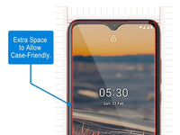 Case Friendly Screen Protector Handy Display Schutz Panzerglas Folie aus echtem 9H 2.5D Glas für Abdeckung des Nokia 5.3 Displays in transparent von Screenguard