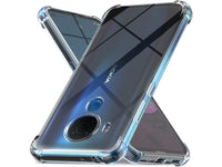 Hoch transparenter TPU Gummi Schutz Handy Hülle Clear Case klar mit verstärkten Schutzecken Bumper für das Nokia 5.4 Display und Gehäuse in transparent von Screenguard