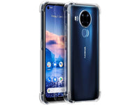 Hoch transparenter TPU Gummi Schutz Handy Hülle Clear Case klar mit verstärkten Schutzecken Bumper für das Nokia 5.4 Display und Gehäuse in transparent von Screenguard
