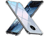 Hoch transparenter TPU Gummi Schutz Handy Hülle Clear Case klar mit verstärkten Schutzecken Bumper für das Nokia 5.4 Display und Gehäuse in transparent von Screenguard