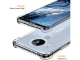 Hoch transparenter TPU Gummi Schutz Handy Hülle Clear Case klar mit verstärkten Schutzecken Bumper für das Nokia 5.4 Display und Gehäuse in transparent von Screenguard