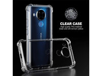 Hoch transparenter TPU Gummi Schutz Handy Hülle Clear Case klar mit verstärkten Schutzecken Bumper für das Nokia 5.4 Display und Gehäuse in transparent von Screenguard