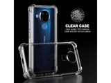 Hoch transparenter TPU Gummi Schutz Handy Hülle Clear Case klar mit verstärkten Schutzecken Bumper für das Nokia 5.4 Display und Gehäuse in transparent von Screenguard