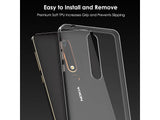 Gummi Hülle für Nokia 6.1 aus flexiblem Soft TPU, kristallklar und transparent von Screenguard