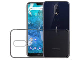 Gummi Hülle für Nokia 7.1 aus flexiblem Soft TPU, kristallklar und transparent von Screenguard